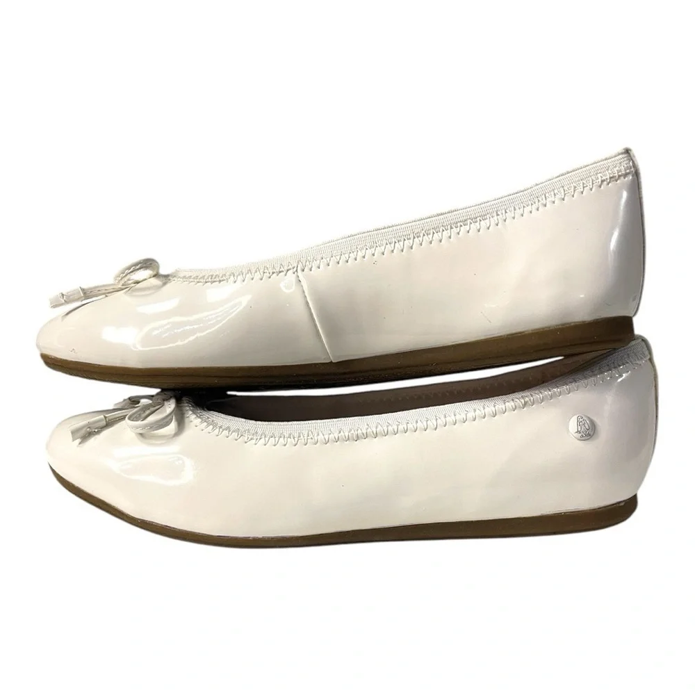 Hush Puppies Josie White Patent Ballet Flats – Girls Size 2W (New with Box!)